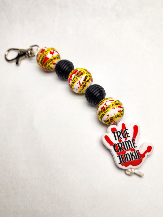 True Crime Junkie Keychain