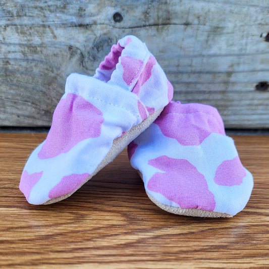 Pink Cow Booties