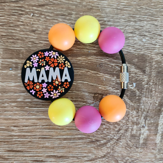 Mama Retro Floral Charm