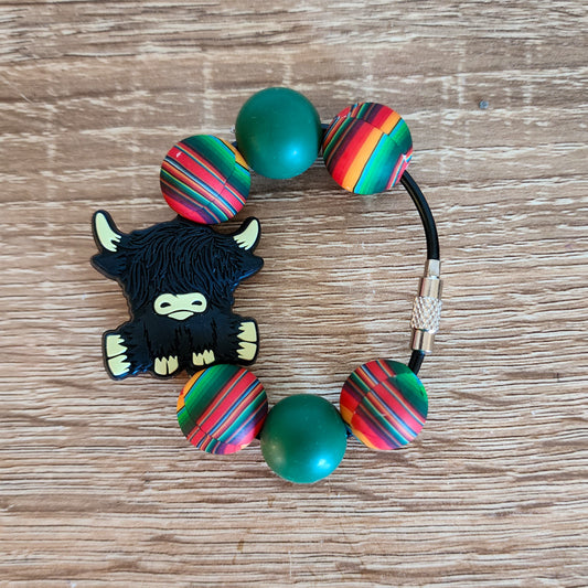 Highland Cow Serape Charm