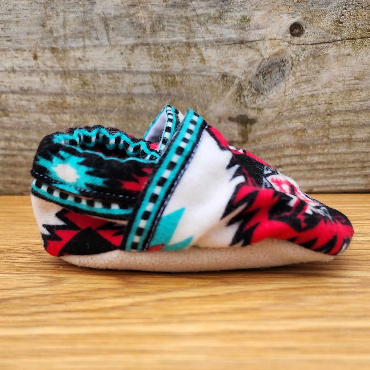 Southwest Aztec Flannel Booties